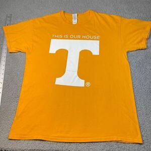 Tennessee Volunteers Shirt Mens Large Orange NCAA Football This Is Our House